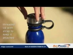 Promotional 20.9 Oz H2go Concord - Matte Black