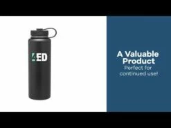 Promotional 40 Oz H2go Venture - Powder - Matte Black