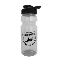Promotional The Trainer - 24 Oz Transparent Water Bottle With Drink-Thru Lid -cup shop v1 253
