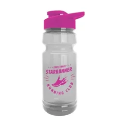 Promotional The Trainer - 24 Oz Transparent Water Bottle With Drink-Thru Lid -cup shop v1 259