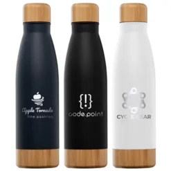 Promotional Ibiza Bamboo - 22 Oz Double-Wall Stainless Bottle - Laser