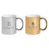 Promotional Deco - 11 Oz Metallic Ceramic Mug - Laser -cup shop v1 405