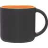 Promotional 14 Oz Minolo Mug - Matte Black - Orange -cup shop v1 439