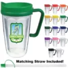 Promotional 16 Oz Thermal Travel Mug With Decal - Plastic -cup shop v1 449