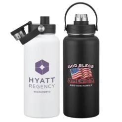 Golden Promotional Journey 34 Oz Vacuum Insulated Growler Water Bottle