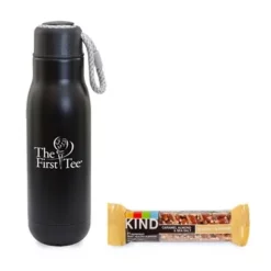 Promotional On The Go Sip N' Snack With 16 Oz. Matte Bottle
