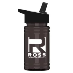 Promotional UpCycle - Mini 16 Oz RPET Sports Bottle With Flip Straw Lid -cup shop v11 16