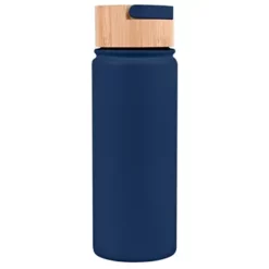 CALIBER Promotional 20 Oz Vacuum-Sealed Stainless Water Bottle With Bamboo Lid -cup shop v11 4