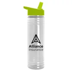 Promotional 24 Oz Slim Fit Water Bottles With Flip Straw Lid -cup shop v12 18