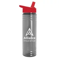Promotional 24 Oz Slim Fit Water Bottles With Flip Straw Lid -cup shop v12 30