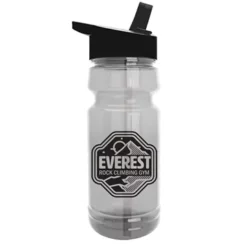 Promotional The Trainer - 24 Oz Clear Sports Bottle With Flip Straw Lid -cup shop v2 125