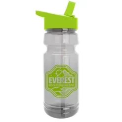 Promotional The Trainer - 24 Oz Clear Sports Bottle With Flip Straw Lid -cup shop v2 129