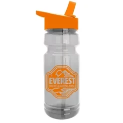 Promotional The Trainer - 24 Oz Clear Sports Bottle With Flip Straw Lid -cup shop v2 130