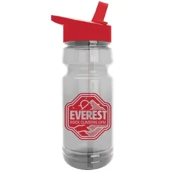 Promotional The Trainer - 24 Oz Clear Sports Bottle With Flip Straw Lid -cup shop v2 131