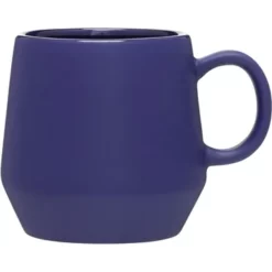 Promotional 16 Oz Verona Ceramic Mug - Matte Cobalt Blue