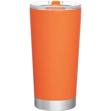 Promotional 20 Oz Frost Stainless Steel Tumbler - Neon Orange 4 Promotional 20 Oz Frost Stainless Steel Tumbler - Neon Orange - Image 2