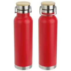 Promotional Cusano 22 Oz Vacuum Insulated Stainless Steel Bottle With Bamboo Cap -cup shop v2 6