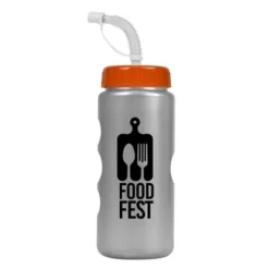 Promotional Mini Peak - 22 Oz Metalike Bottle With Straw Lid -cup shop v3 129
