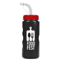 Promotional Mini Peak - 22 Oz Metalike Bottle With Straw Lid -cup shop v3 130