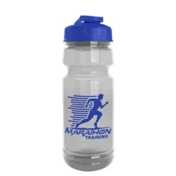 Promotional The Trainer - 24 Oz Clear Sports Bottle With USA Flip Lid -cup shop v3 166