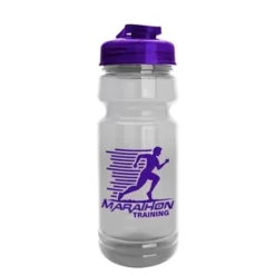 Promotional The Trainer - 24 Oz Clear Sports Bottle With USA Flip Lid -cup shop v3 175
