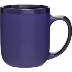 Promotional 16 Oz Modelo Mug - Matte Cobalt Blue/Glossy Cobalt Blue