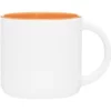 Promotional 14 Oz Minolo Mug - Matte White - Orange -cup shop v3 289