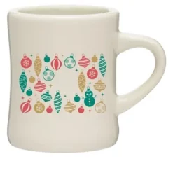Promotional Winter 10 Oz Diner Mug W/ Holiday Designs -cup shop v3 296