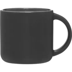 Promotional 14 Oz Minolo Mug - Matte Black - Storm Gray