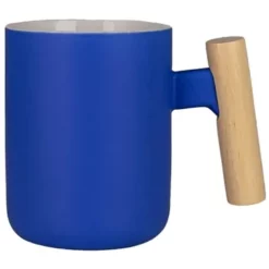 Promotional Tokyo 12 Oz Ceramic Mug W/ Wooden Handle -cup shop v3 307