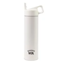 Promotional MiiR® Vacuum Insulated Wide Mouth Leakproof Straw Lid Bottle - 20 Oz - White Powder