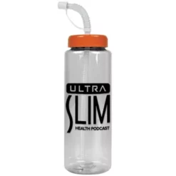 Promotional The Guzzler - 32 Oz Transparent Bottle With Straw Lid -cup shop v4 108