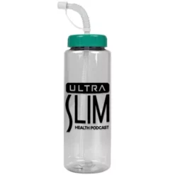 Promotional The Guzzler - 32 Oz Transparent Bottle With Straw Lid -cup shop v4 110