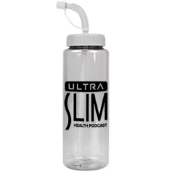 Promotional The Guzzler - 32 Oz Transparent Bottle With Straw Lid -cup shop v4 112