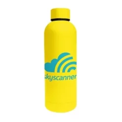 Promotional 17 Oz Double Wall Stainless Steel Bottle With A Rubberized Finish -cup shop v4 150