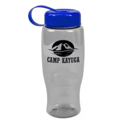 Promotional Poly-Pure -27 Oz Transparent Bottle -Tethered Lid -cup shop v4 253