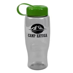 Promotional Poly-Pure -27 Oz Transparent Bottle -Tethered Lid -cup shop v4 254