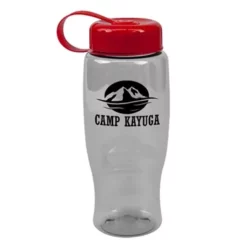 Promotional Poly-Pure -27 Oz Transparent Bottle -Tethered Lid -cup shop v4 255