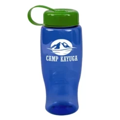 Promotional Poly-Pure -27 Oz Transparent Bottle -Tethered Lid -cup shop v4 264