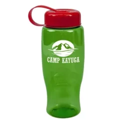 Promotional Poly-Pure -27 Oz Transparent Bottle -Tethered Lid -cup shop v4 270