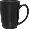 Promotional 14 Oz Contour Ceramic Mug Glossy Black -cup shop v4 438