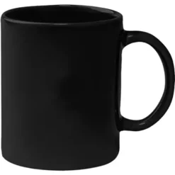 Promotional 1 Color Ceramic Black C Mug -cup shop v4 502
