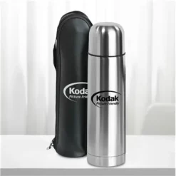 ACE Promotional Clayton - 33 Oz / 1 Liter Bullet Stainless Steel Vacuum Bottle