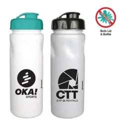 Promotional 24 Oz MicroHalt Cycle Bottle With Flip Top Cap