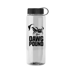 Promotional The Guzzler - 32 Oz Trans. Bottle-Tethered Lid -cup shop v4 73