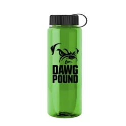 Promotional The Guzzler - 32 Oz Trans. Bottle-Tethered Lid -cup shop v4 78
