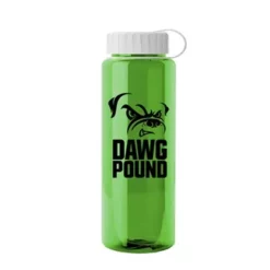 Promotional The Guzzler - 32 Oz Trans. Bottle-Tethered Lid -cup shop v4 82