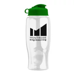 Promotional Poly-Pure - 27 Oz Transparent Bottle - Flip Lid -cup shop v5 124