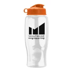 Promotional Poly-Pure - 27 Oz Transparent Bottle - Flip Lid -cup shop v5 125