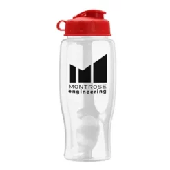 Promotional Poly-Pure - 27 Oz Transparent Bottle - Flip Lid -cup shop v5 126